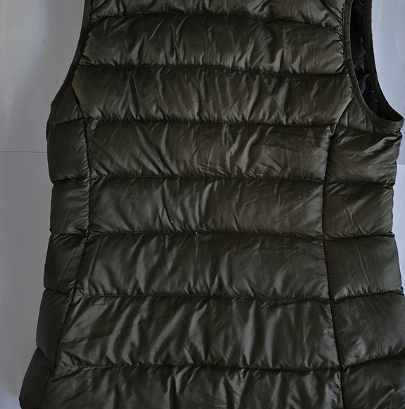 REI Coop Puffer Vest Women's Large Green Softshell Pertex Quantum Down Primaloft - Picture 6 of 10